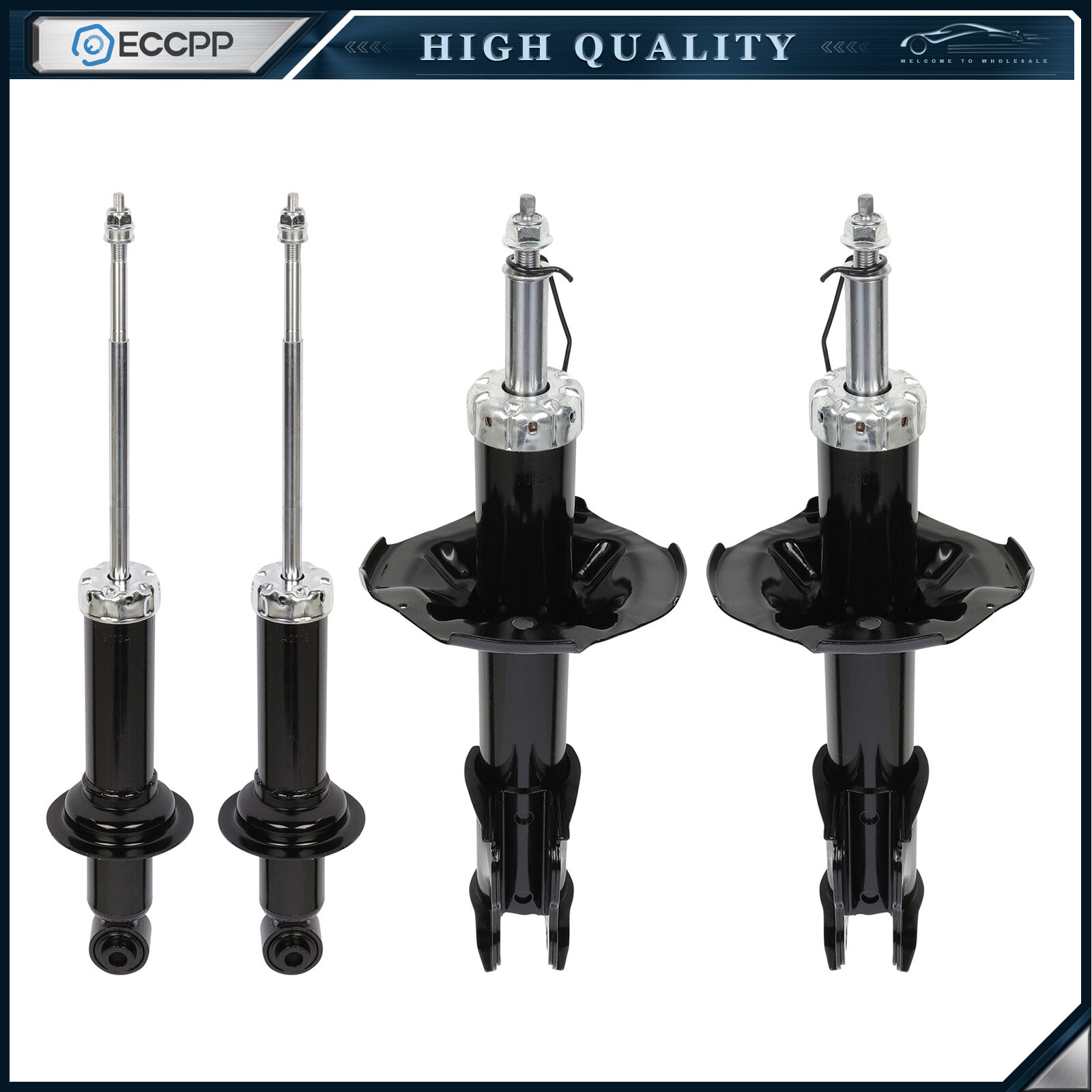 Front Rear Struts Shocks For Mitsubishi Lancer 2002-2005 Left Right ECCPP ECCPP