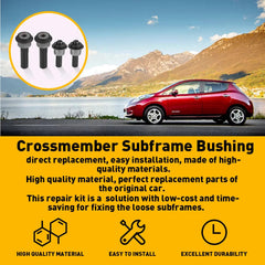 4pcs For Nissan Rogue 08-15 Front Bushing Engine Cradle Subframe Crossmember US 6B93BC-57