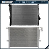 Aluminum Radiator & AC Condenser Cooling Kit For 2001-2005 BMW 320i 6B93BC-57