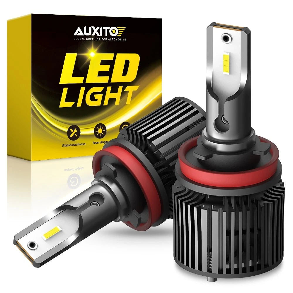 2X AUXITO H11 H8 LED Headlight Kit High/ Low Beam Bulb Super Bright X1 EOA AUXITO