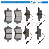 Front and Rear Brake Ceramic Pads For 2007-2009 Audi A4 Male Oval Performance 6B93BC-57