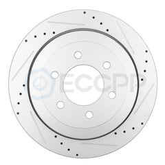 Rear Discs Brake Rotors For 2007 2008 -2018 Lincoln Navigator Drilled Slotted