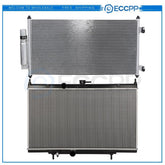 Aluminum Radiator & AC Condenser Cooling Kit For 2007-2012 Nissan Sentra 6B93BC-57