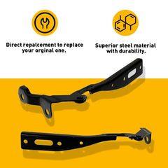 Set 2 of Hood Hinges Left Driver & Right Passenger Side For 2013-17 Honda Accord 6B93BC-57