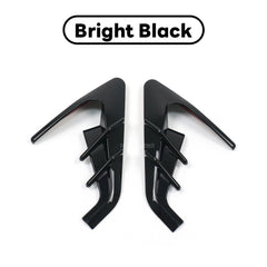 2Pcs ABS Glossy Black Side Leaf Board Camera Cover For Tesla Model 3 Highland 6B93BC-57