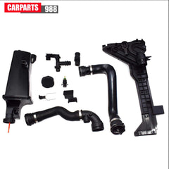 8Pcs Expansion Tank Mounting Plate Hose Thermostat Sensor Kit For BMW E46 X3 X5 6B93BC-57