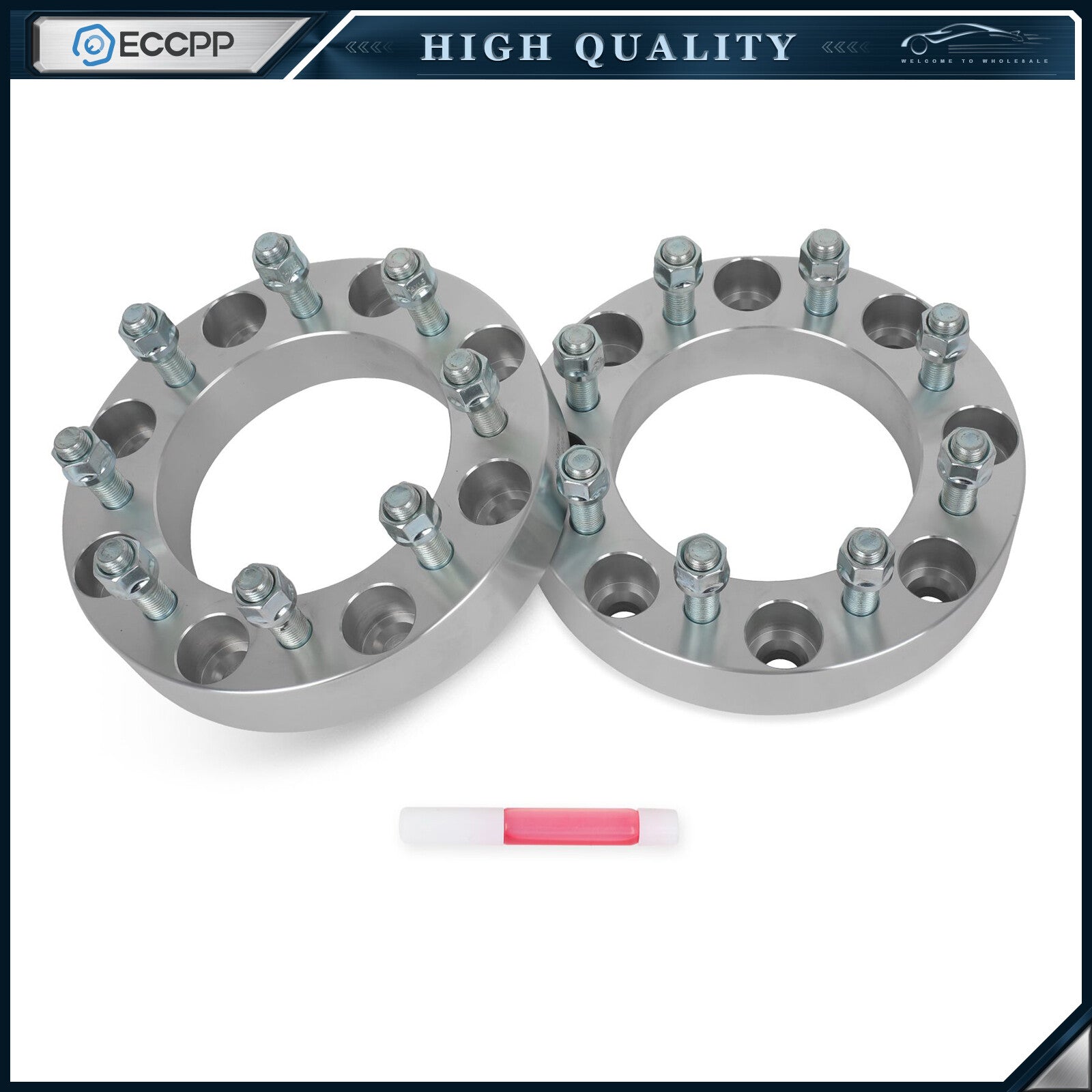 2Pc 1.5" 8x180 to 8x6.5 Wheel Adapters 14x1.5 For Chevy Silverado Sierra 2500 HD 6B93BC-57