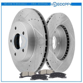 Front Brake Rotors And Ceramic Pads For 1999-2004 Jeep Grand Cherokee 4.0/4.7L 6B93BC-57