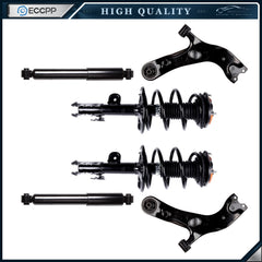 Front Struts Rear Shocks Lower Control Arm for 2006-2012 Toyota RAV4 2.4L & 2.5L 6B93BC-57