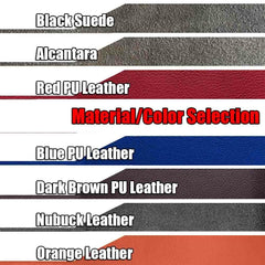 Top PU Leather Steering Wheel Hand-stitch on Wrap Cover For Tesla Model 3 Y