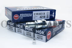 SET OF 4 - NGK 4218 CR8EIX Iridium IX Spark Plug For XS4302DP XS4302 U24ESR-NZU