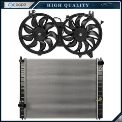 Electric Engine Radiator Cooling Fan Kit For 2009 Infiniti FX35 EX35 6B93BC-57