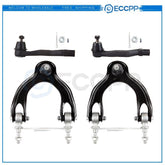 4pc Front Upper Control Arm Tie Rod End Kit For 1993-1997 Honda Civic Del Sol