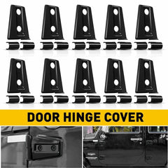 Door Hinge Cover Trim for Jeep Wrangler JK JKU 2007-18 Exterior Accessories USEA 6B93BC-57