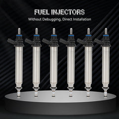 6Pcs Fuel Injectors For Mercedes-Benz E550 SLK55 AMG CLS63 AMG ML63 AMG SL550 6B93BC-57