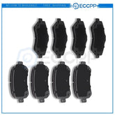 Front Rear Metallic Brake Pads For Chrysler Town & Country Dodge Grand Journey 6B93BC-57
