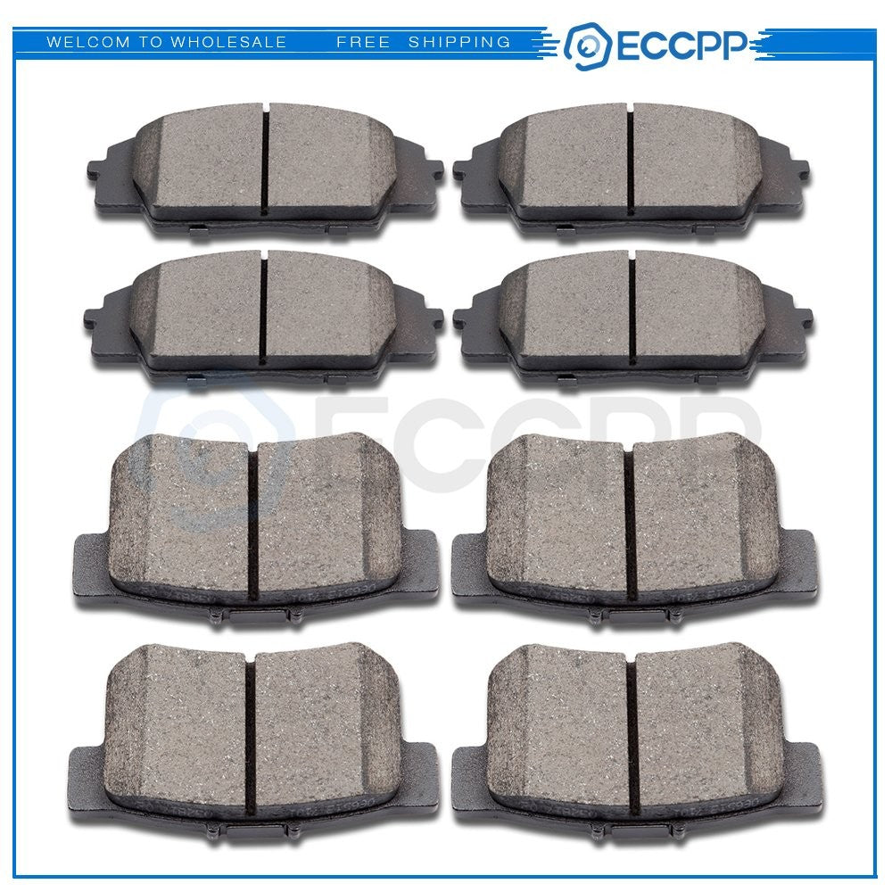 Front Rear Ceramic Brake Pads For Acura RSX Honda Civic 2000-2009 Honda S2000 6B93BC-57