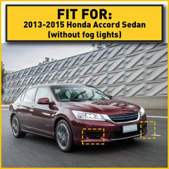 FRONT BUMPER FOG LIGHT LAMP HOLE COVER SET FOR 13-15 HONDA ACCORD SEDAN 4 DR EOA 6B93BC-57