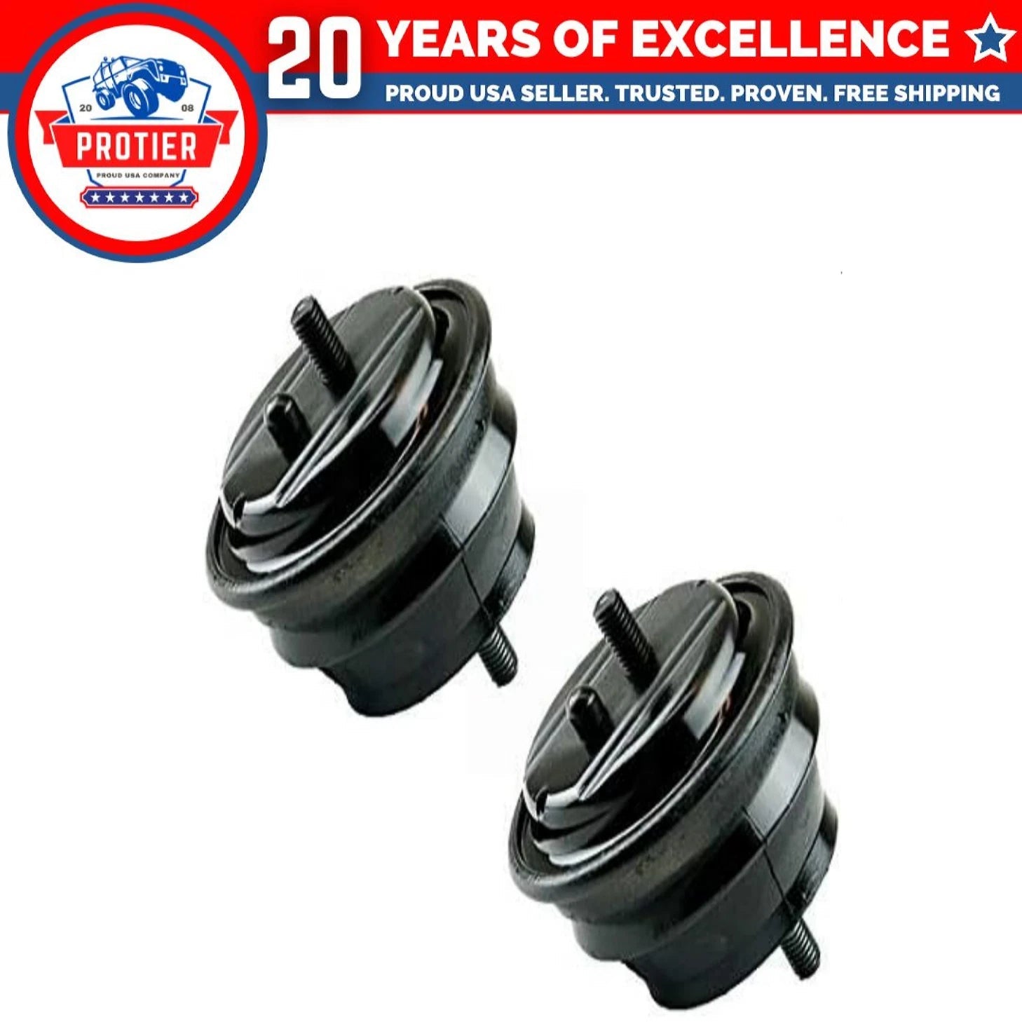 Front Left & Right Motor Mount 2PCS Compatible for 01-03 BMW 525i/ 97-00 528i/ 6B93BC-57