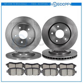 Ceramic Brake Pads And Rotors Front Rear For Volkswagen Routan 3.6L 3.8L 4.0L KOEEP