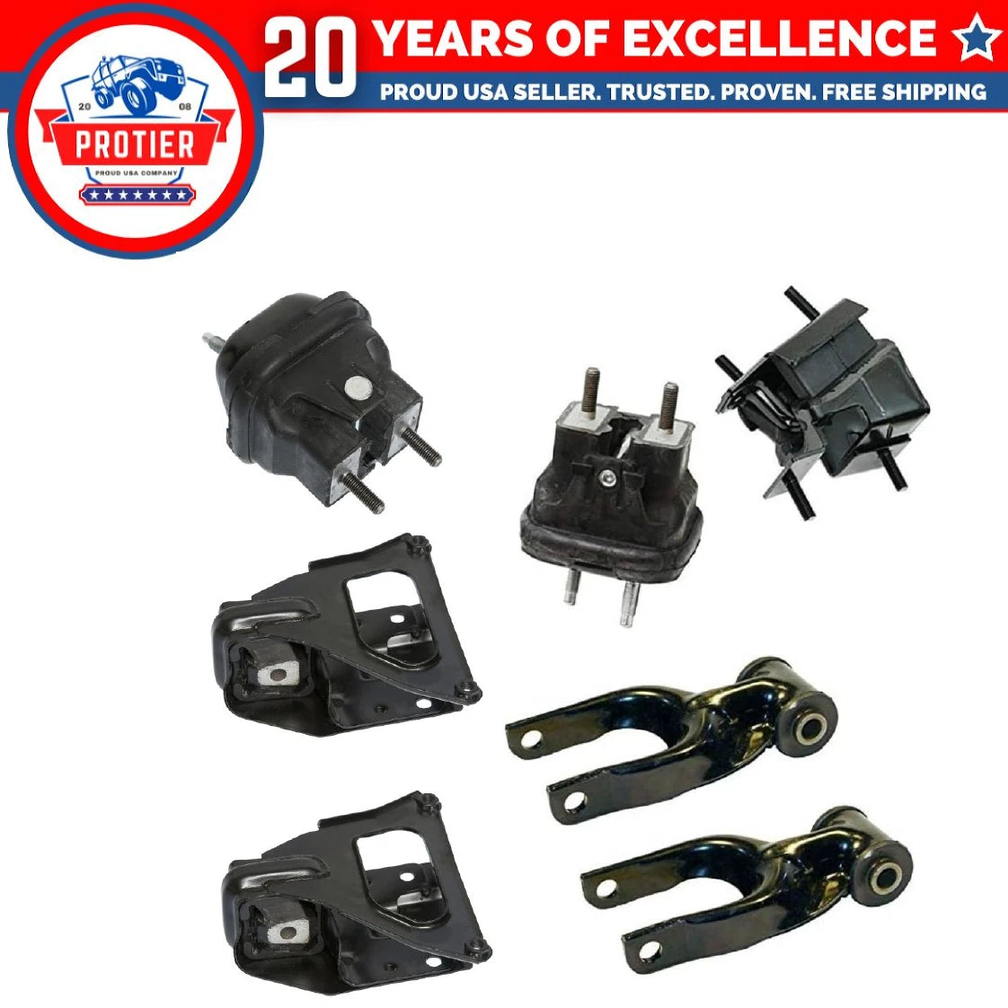 Engine Motor & Trans Mount 7PCS Set Fit 1999-2002 Oldsmobile Intrigue 3.5L 6B93BC-57