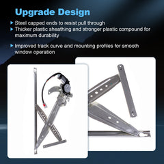 For 1996-2000 Honda Civic Coupe Front LH Power Window Regulator W/ Motor 1997