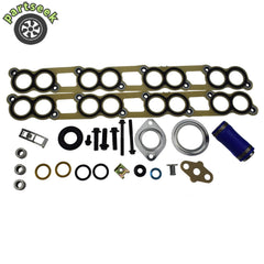 Inlet Manifold Gasket Set & Blue Hose for 2003-2010 Ford Diesel 6.0 6B93BC-57