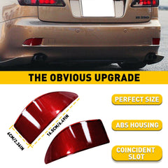 Left+Right Bumper Rear Reflector Light Lamp For Lexus IS250 IS350 2006 2007-2013 6B93BC-57