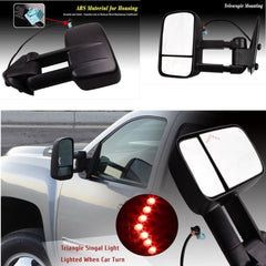 Tow MirrorsFor 03-06 Chevy Silverado 1500 3500 Power Heated Arrow Signal Light 6B93BC-57