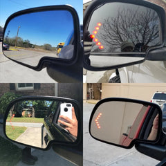 Mirror Glass Heated Turn Driver Signal Side LH for 2003-2007 Chevy GMC Cadillac 6B93BC-57