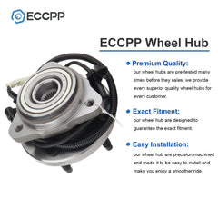 2P Wheel Hub Bearings Front 4WD AWD For Ford Explorer Ranger Mercury Mountaineer 6B93BC-57