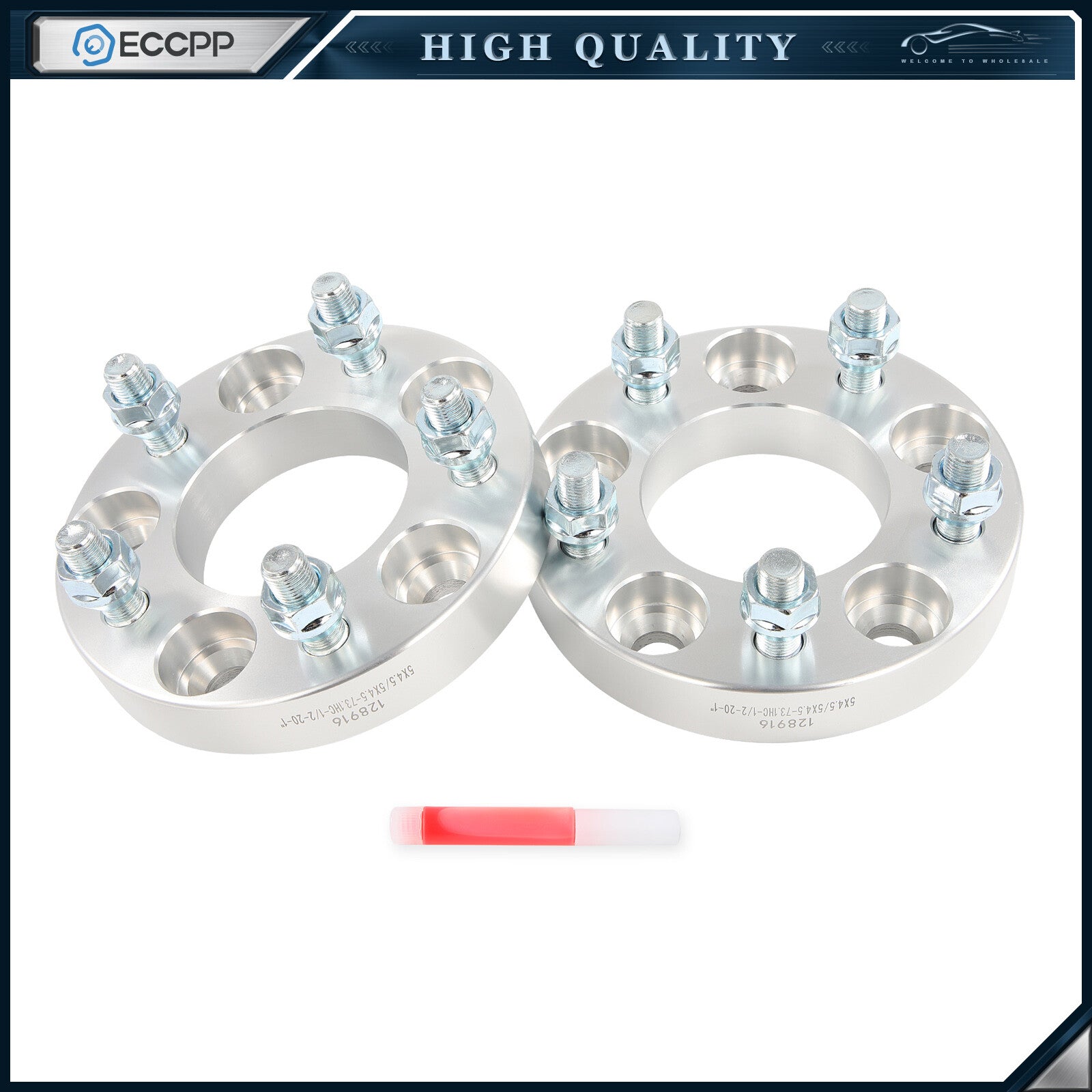 2 Pcs 1" 5x4.5 Wheel Spacers 1/2"x20 For Ford Mustang Ranger Jeep Wrangler TJ YJ 6B93BC-57