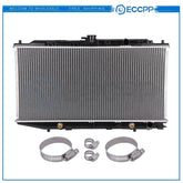 Radiator For 1988-1991 Honda Civic CRX with Universal Oil Hose Clamps Kit CU886 KOEEP
