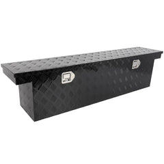 60" Aluminum Tool Box Truck Bed Trailer RV Toolbox W/2x Lift Air Rod + 2x Lock 6B93BC-57