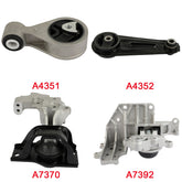 4pc Motor Engine Mount Set For 2008-2015 Nissan Rogue AWD CVT Transmission EPA 6B93BC-57