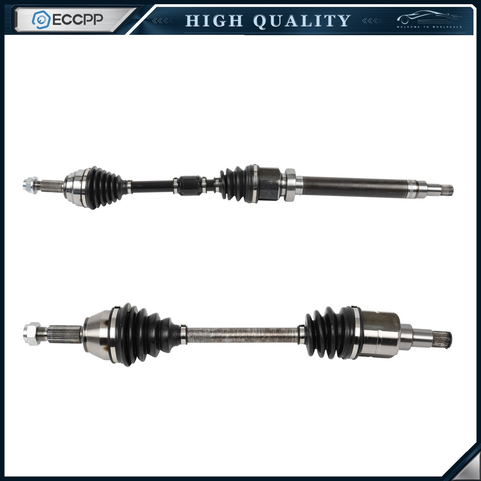 2pcs Front CV Axles for Ford Fiesta 1.0L 2014-2017 Fiesta Manual 1.6L 2016-2018 6B93BC-57