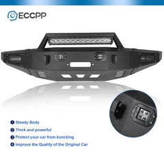 Powder Coated Front Bumper Assembly w/ Lights for 2009-2014 Ford F150 SVT Raptor KOEEP