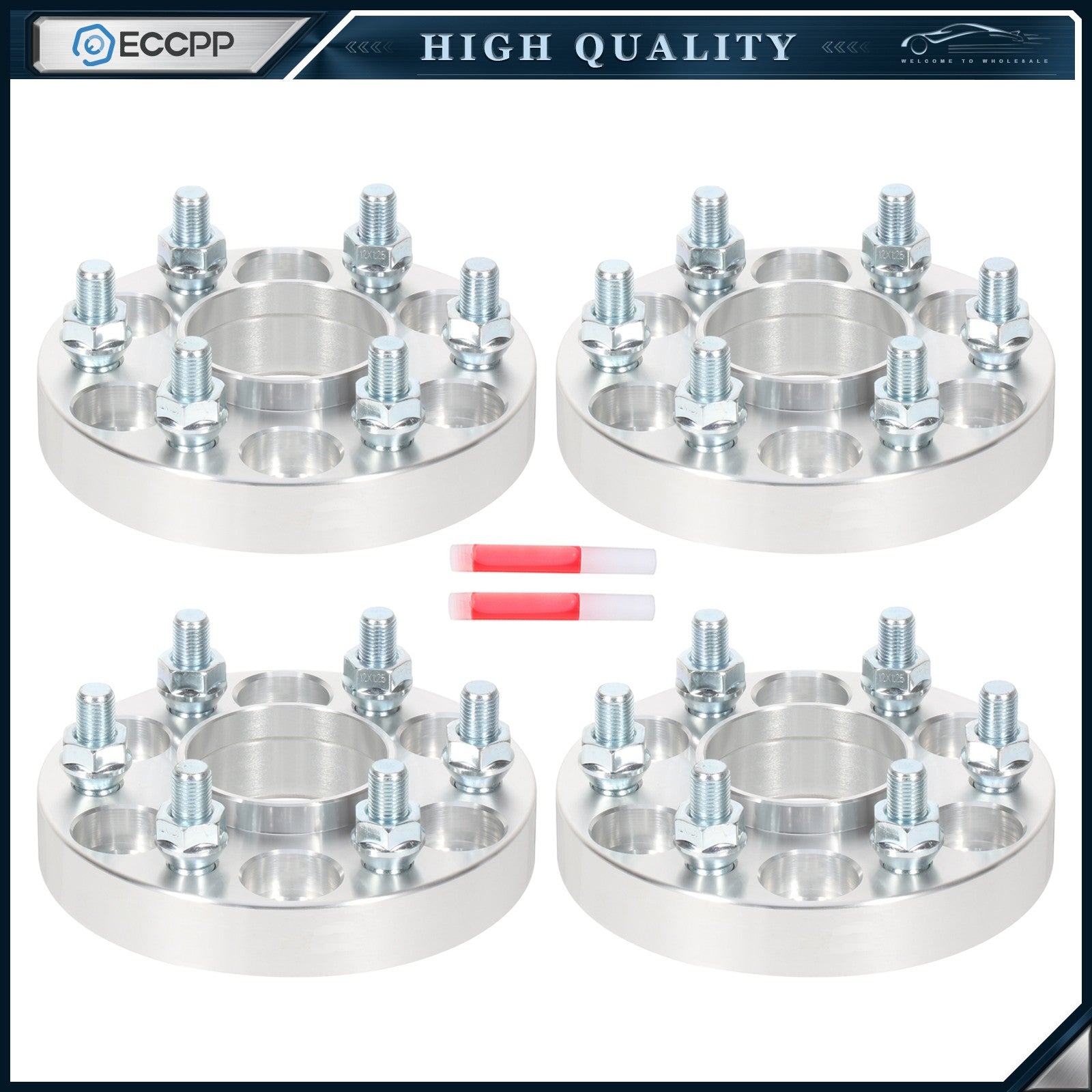4X 1 inch Hubcentric Wheel Spacers 6x114.3 For Nissan Xterra Frontier Pathfinder 6B93BC-57