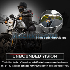 Chrome Rear View Mirrors Fit For Harley Road King Touring XL883 Sportster Fatboy