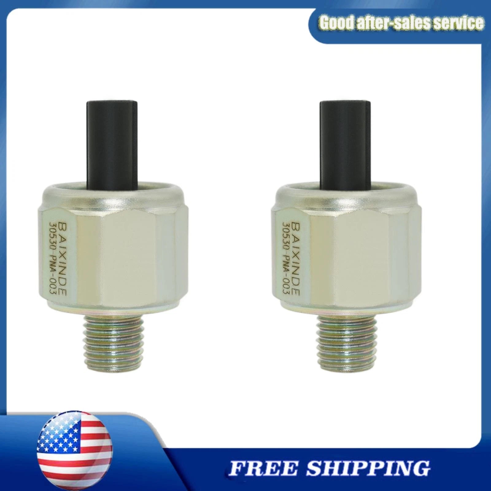 2x Knock Sensors for Honda Odyssey Accord Civic CR-V Element Acura RDX RSX TSX 6B93BC-57