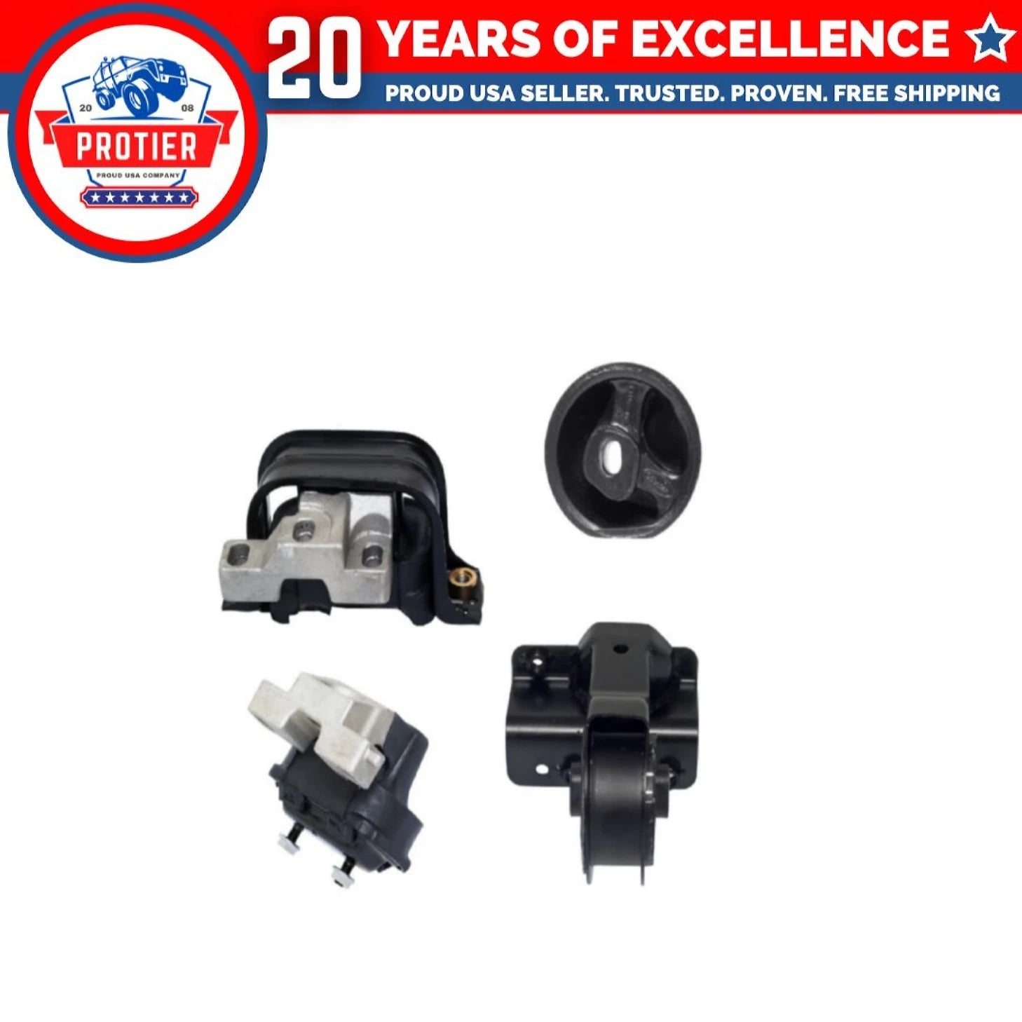 Engine Motor & Trans Mount 4PCS Set Compatible for 1995-1997 Chrysler Cirrus 6B93BC-57