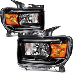 ECCPP Headlights Assembly For GMC Canyon 2.5L 2.8L 3.6L 2015-2022 Pair Black 6B93BC-57