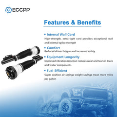 Front Pair Air Suspension Shocks For Mercedes W220 S320 S430 S500 S600 S55 S65 6B93BC-57