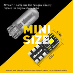 30X Super White T10 194 168 2825 LED License Plate Interior Light Bulb 6500K 2A2 6B93BC-57
