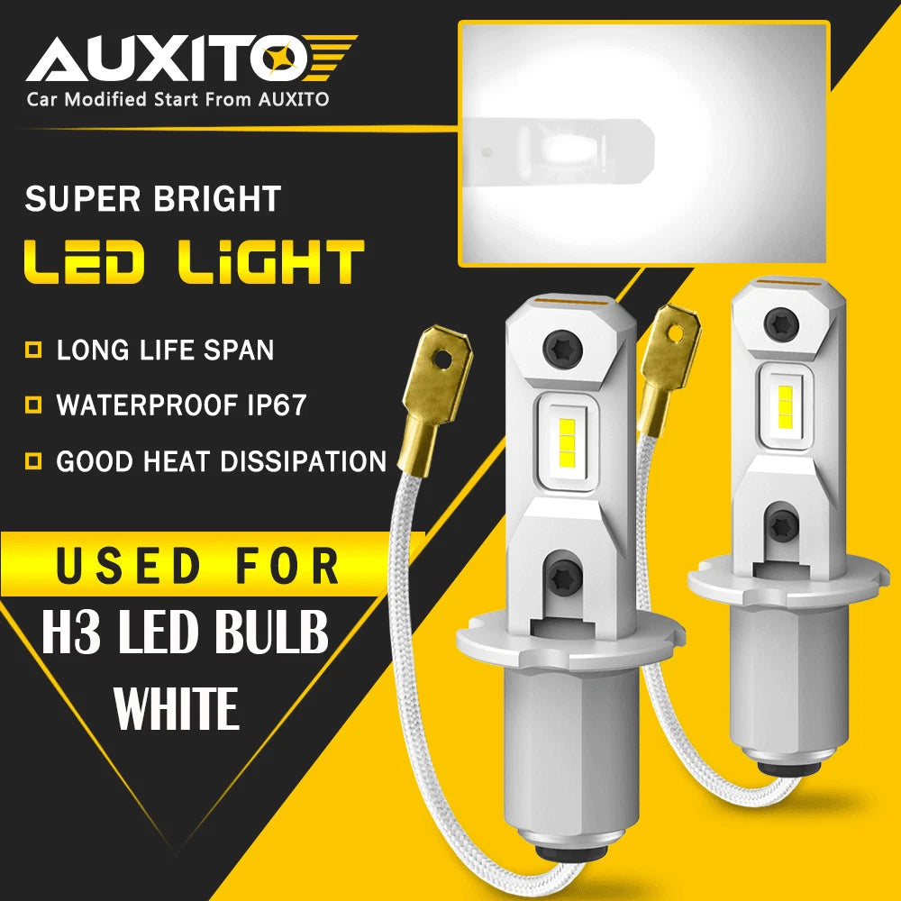AUXITO LED Fog Light Bulbs H3 Conversion Kit White For Lexus GX470 2003-2009 EOA AUXITO