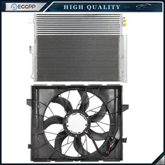 Electric AC Condenser Cooling Fan Kit For 2011 2012 2013 Dodge Durango 6B93BC-57