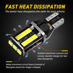 2X T15 W16W LED ERROR FREE 921 912 Car Backup Reverse Light bulbs for Audi A4 A5 6B93BC-57