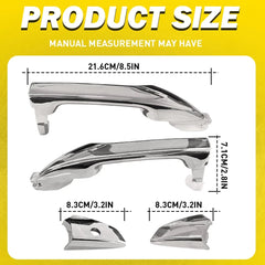 4x Exterior Outside Door Handle Front Rear Left Right For 2008-2012 Honda Accord 6B93BC-57