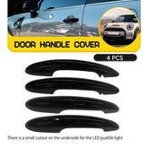 For 2017+ Mini Hatch Countryman F55 F60 GLOSS BLACK Door Handle Covers Overlay A 6B93BC-57