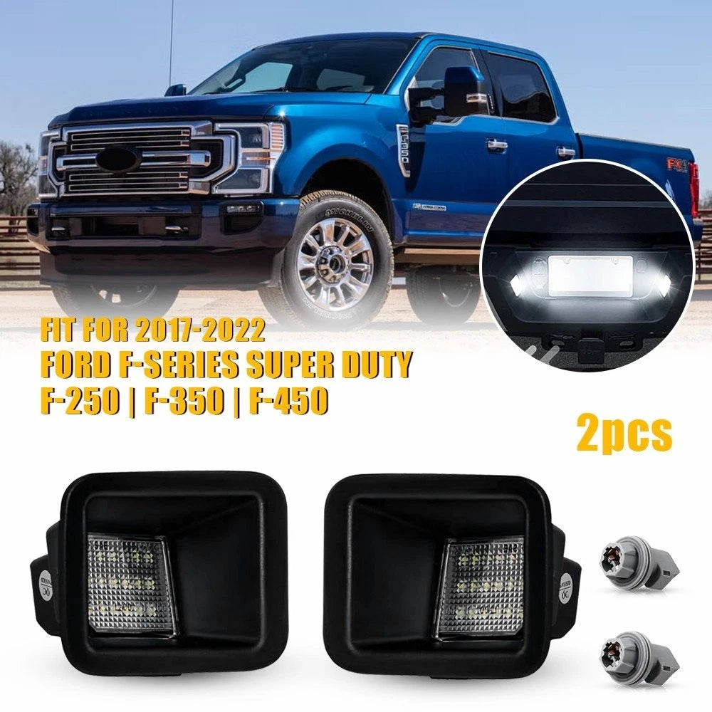 2x Bright White LED Tag License Plate Light For 2017-2022 Ford F-250 F-350 F-450 6B93BC-57